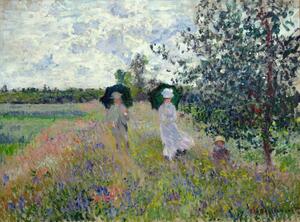 Reprodukcija Promenade near Argenteuil (1873), Claude Monet