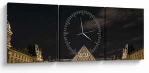 Slika - Louvre noću (sa satom) (90x30 cm)
