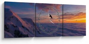 Slika za zalaska sunca, Mt. Blanc (sa satom) (90x30 cm)