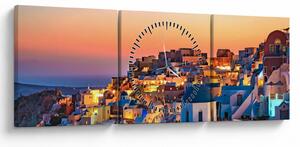 Slika - Santorini u sumrak (sa satom) (90x30 cm)