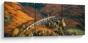 Slika mosta u škotskoj dolini (sa satom) (90x30 cm)