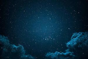 Umjetnička fotografija Night sky with stars and clouds., michal-rojek, (40 x 26.7 cm)