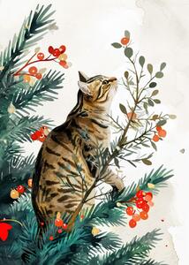Ilustracija Cats life 11, Justyna Jaszke, (30 x 40 cm)