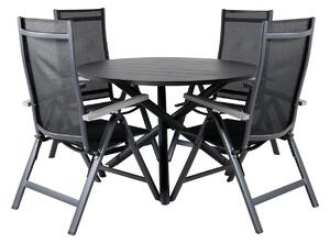 Stol i stolice set Dallas 485Metal, Tekstil