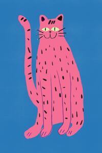 Ilustracija Pink cat, Little Dean, (26.7 x 40 cm)