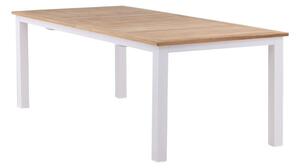 Vrtni stol Dallas 81075x100cm, Bijela, Svijetlo drvo, Metal