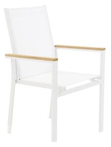 Vrtna stolica Dallas 282587x56x60cm, Smeđa, Bijela, Tekstil