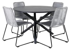 Stol i stolice set Dallas 3728Uže, Metal