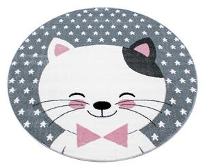 Ružičasti/sivi dječji tepih ø 120 cm Kids – Ayyildiz Carpets
