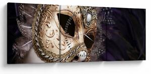 Slika skulpture s maskom (sa satom) (90x30 cm)