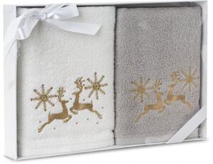 Pamučni božićni set ručnika sa sobovima Šírka: 50 cm | Dĺžka: 90 cm
