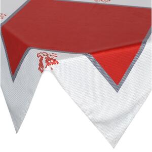 Božićni crveno-bijeli stolnjak s printom Šířka: 85 cm | Délka: 85 cm