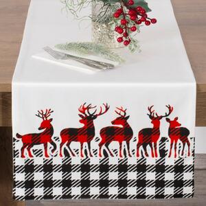 Dizajnerski božićni stolić sa sobovima Širina: 40 cm | Duljina: 140 cm