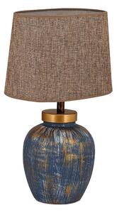 Stolna lampa 1xE27/40W/230V plava/bež