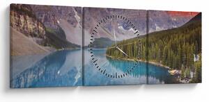 Slika - Planinski kanadski krajolik (sa satom) (90x30 cm)