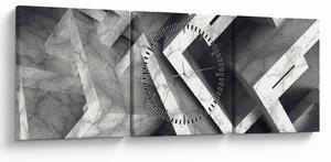 Apstraktna slika kockica (sa satom) (90x30 cm)