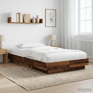 Okvir kreveta za pod Staro drvo 80 x 210 cm Konstruirano drvo - Smeđa / 80 x 210 cm