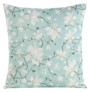 Plava jastučnica s bijelim cvjetovima Šírka: 45 cm | Dĺžka: 45 cm
