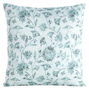 Plava jastučnica s plavim cvjetovima Šírka: 45 cm | Dĺžka: 45 cm