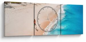 Slikanje - Trčanje na plaži (sa satom) (90x30 cm)