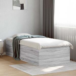 Okvir kreveta za pod Betonska siva 80 x 200 cm - Siva / 80 x 200 cm