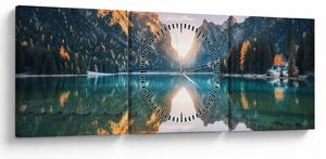 Slika - Gorsko jezero (sa satom) (90x30 cm)