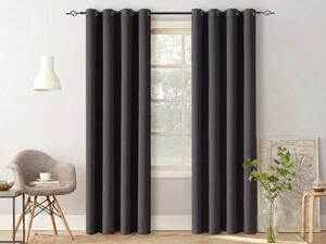 Zavjesa OXFORD LIGHT 140x250 cm, tamno siva Sistem za vješanje: Traka za nabiranje