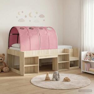 Krevet s Tunnels 3 kom. Sonoma i Pink Konstruirano drvo - Smeđa / 108,5 x 203,2 x 64,8 cm