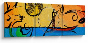 Slika drevne slike (sa satom) (90x30 cm)