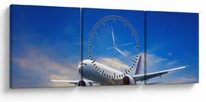 Slika aviona (sa satom) (90x30 cm)