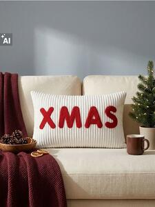 Sinsay - Božićni ukrasni jastuk s vezom XMAS