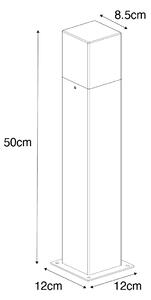 Moderna stojeća vanjska svjetiljka 50 cm tamno siva IP44 - Danska
