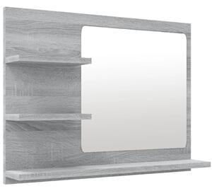 VidaXL Kupaonsko ogledalo boja sivog hrasta 60 x 10,5x 45 cm drveno