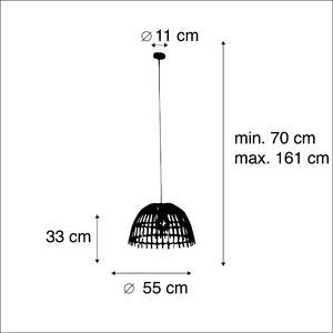 Seoska viseća lampa bambus 55 cm - Cane Magna