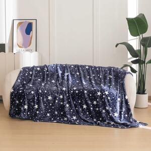Mikropliš deka STARLIGHT, tamno plava Dimenzije: 150 x 200 cm