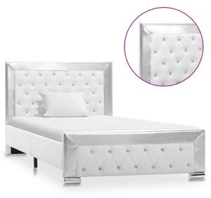 VidaXL Okvir za krevet od umjetne kože bijeli 100 x 200 cm