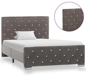 VidaXL Okvir za krevet sivi baršunasti 100 x 200 cm