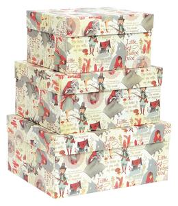 Poklon kutije u setu 3 kom 23x28 cm Little Red Riding Hood – Kartos