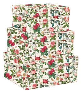Poklon kutije u setu 3 kom 14x18 cm Vintage Roses – Kartos
