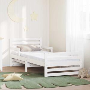 Krevet s produžetnim madracem s uzglavljem Bijelo 80 x 200 cm - Bijela / 80 x 200 cm