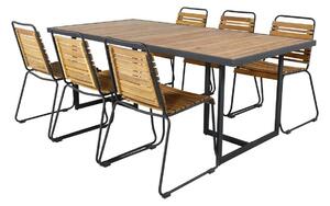 Set stola i stolica Dallas 2901Metal, Drvo