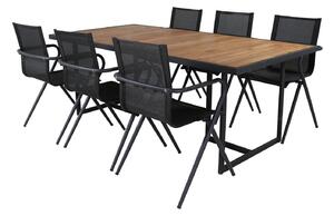 Set stola i stolica Dallas 2899Metal, Drvo