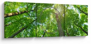 Slika - Šuma (sa satom) (90x30 cm)