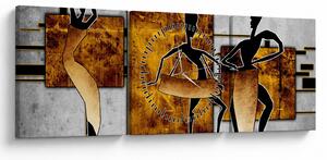 Slika - Teme Afričke kulture (sa satom) (90x30 cm)