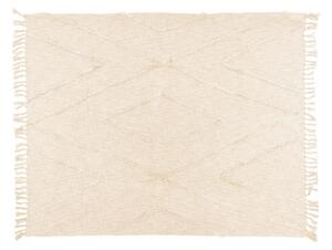 Krem pamučni prekrivač za bračni krevet 250x260 cm Sahara - Tiseco Home Studio