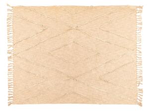 Bež pamučni prekrivač za bračni krevet 250x260 cm Sahara - Tiseco Home Studio