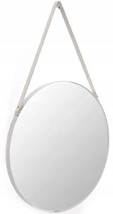 Okruglo ogledalo bijelo 50 cm