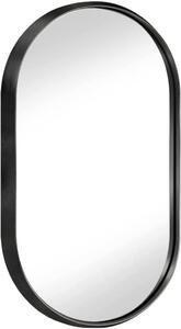 Ovalno ogledalo 70 cm Crno KLMR-3570