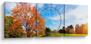 Slika - Jesenski krajolik (sa satom) (90x30 cm)