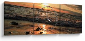 Slika - Zalazak sunca na oceanu (sa satom) (90x30 cm)
